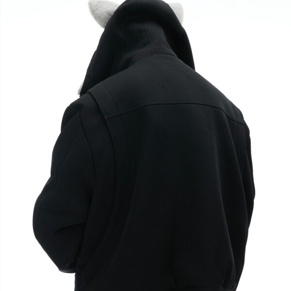 Niche Mountain Carving Plush Hooded Sweater Reversible Coat Couple Cotton Clothes - Image 10