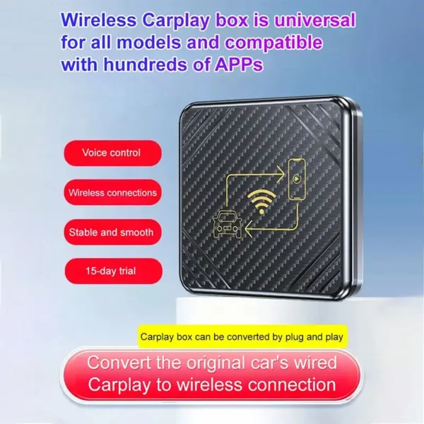 2024 Mini CarAI Box 2in1 Wireless CarPlay Dongle Wireless Android Auto Box For Car Radio with Wired CarPlay Plug and Play Ai Box - Image 6