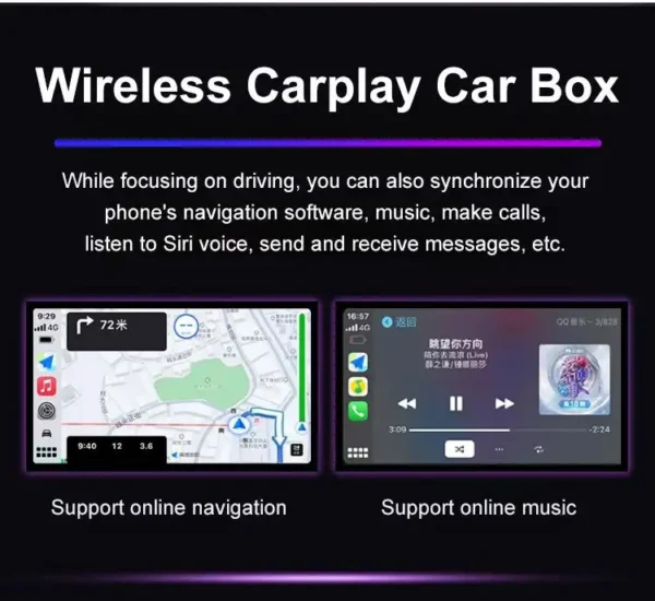 2024 Mini CarAI Box 2in1 Wireless CarPlay Dongle Wireless Android Auto Box For Car Radio with Wired CarPlay Plug and Play Ai Box - Image 15