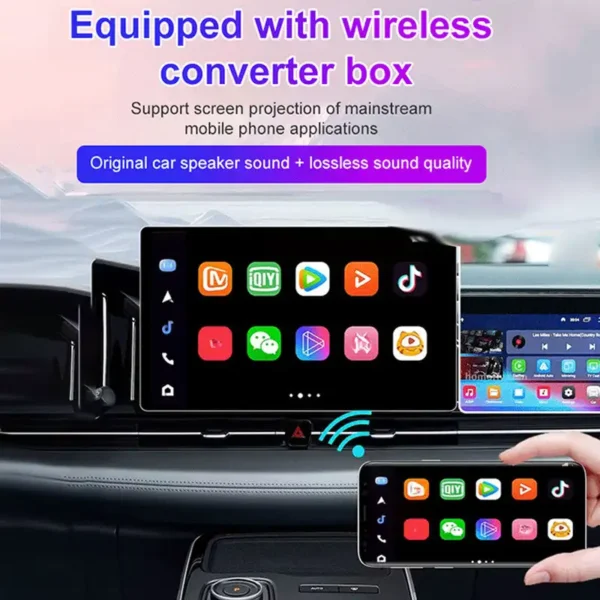 2024 Mini CarAI Box 2in1 Wireless CarPlay Dongle Wireless Android Auto Box For Car Radio with Wired CarPlay Plug and Play Ai Box - Image 5